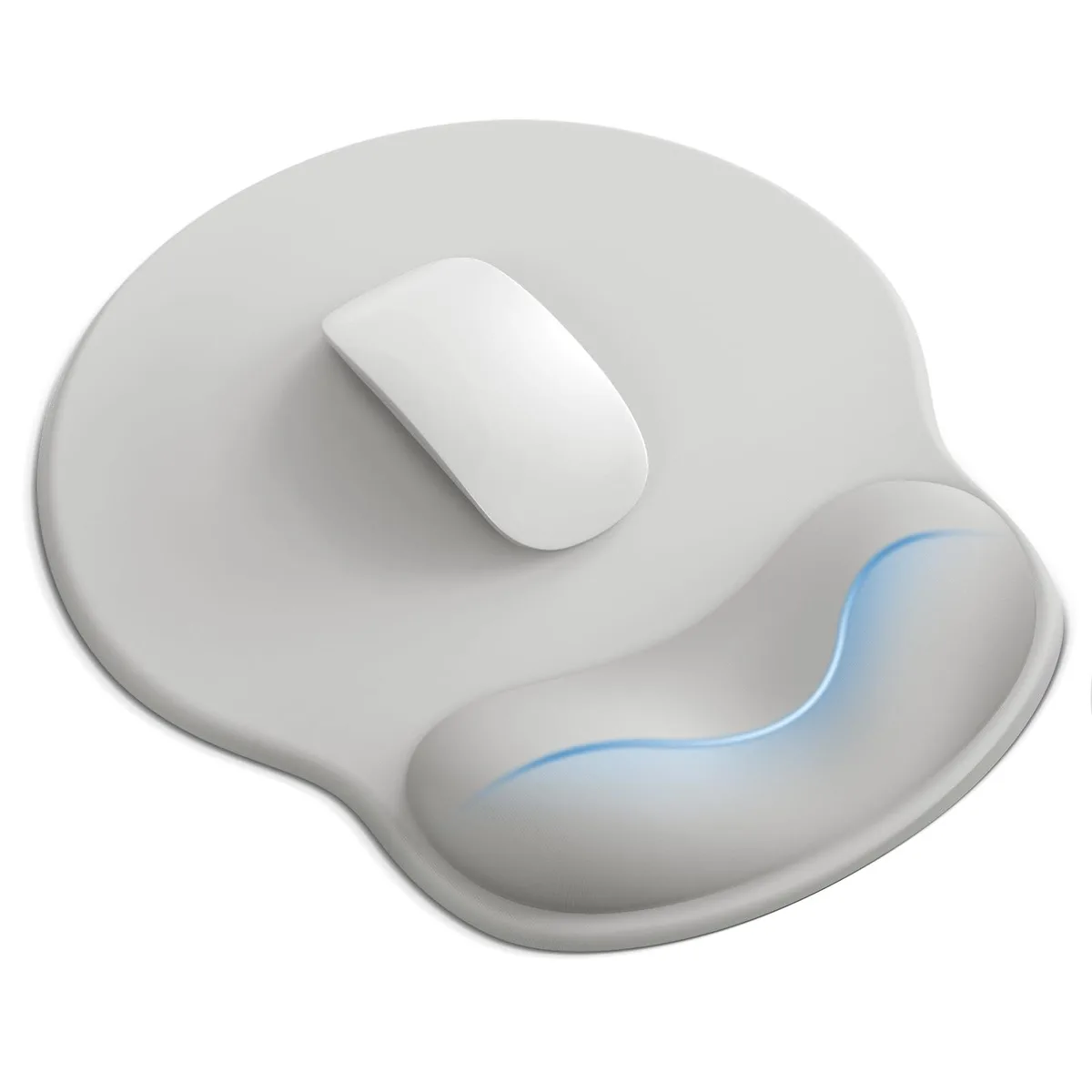  Laborio Ergonomic Mouse Pad Light Grey 10.6 x 9.0 in — product photo