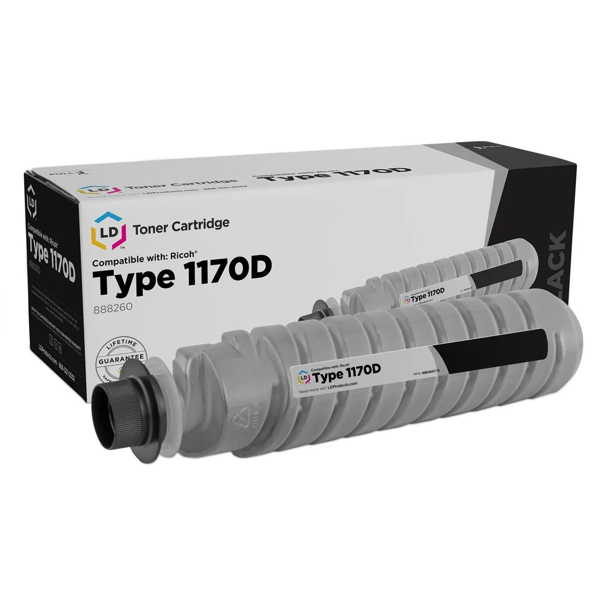 LD Products LD Products Compatible Toner Cartridge for Ricoh 888260 Type 1170D Black — product photo