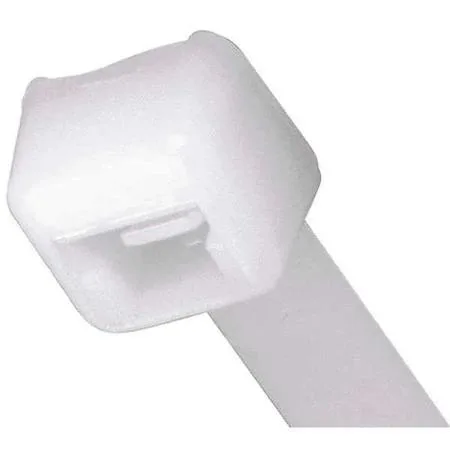 Pack of 100 natural nylon cable ties 7.4 inches long
