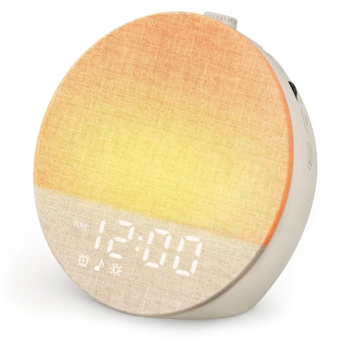 GE YF-04 Khaki Sunrise Alarm Clock with Bluetooth 5.3 — product photo