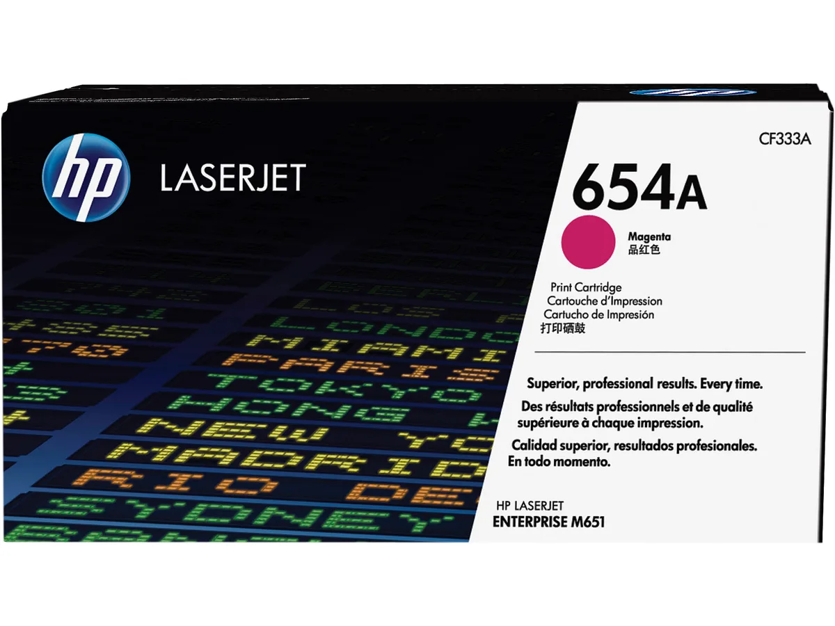 HP HP 654A Magenta Toner Cartridge CF333A 15000 Pages — product photo