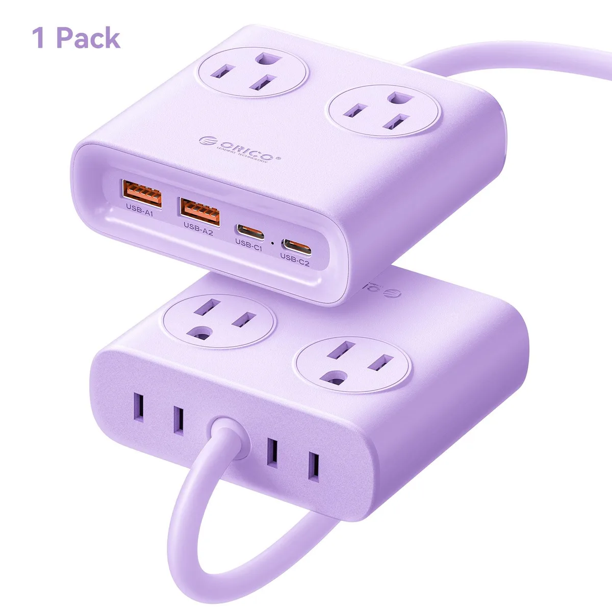 Orico Orico PDC25 25W GaN Power Strip Purple 5ft — product photo