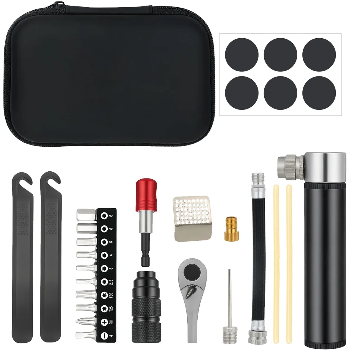  Hollywood Racks Bike Repair Tool Kit 28-piece Silver 12.64 inches — product photo