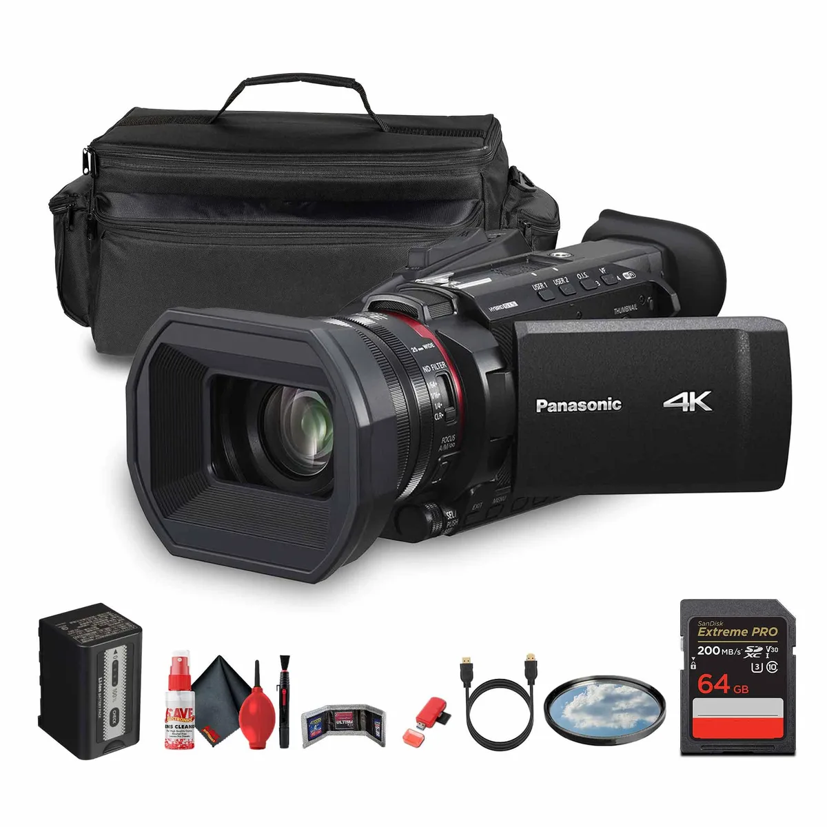 Panasonic Panasonic HC-X1600 professional camcorder bundle with case — product photo
