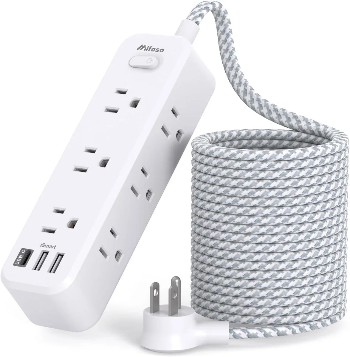Brainwavz Brainwavz Headphone Extension Cord 15ft 12-in-1 900J Surge Protector — product photo
