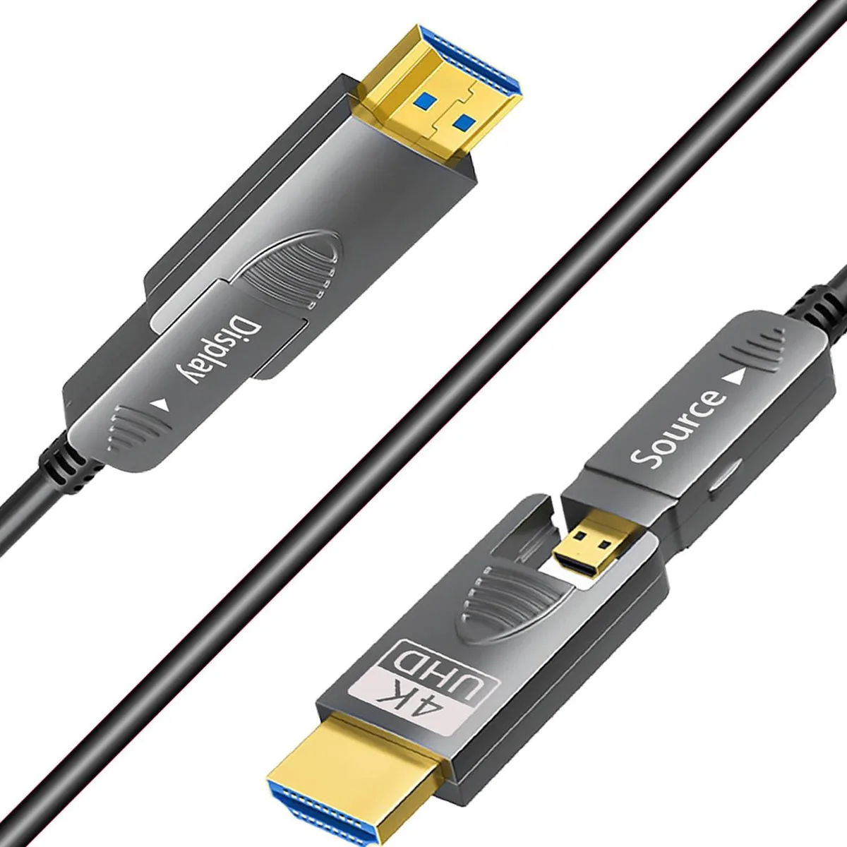 GSM Outdoors GSM Outdoors 2 in 1 Accessory 25ft 4K HDMI Cable 18Gbps — product photo