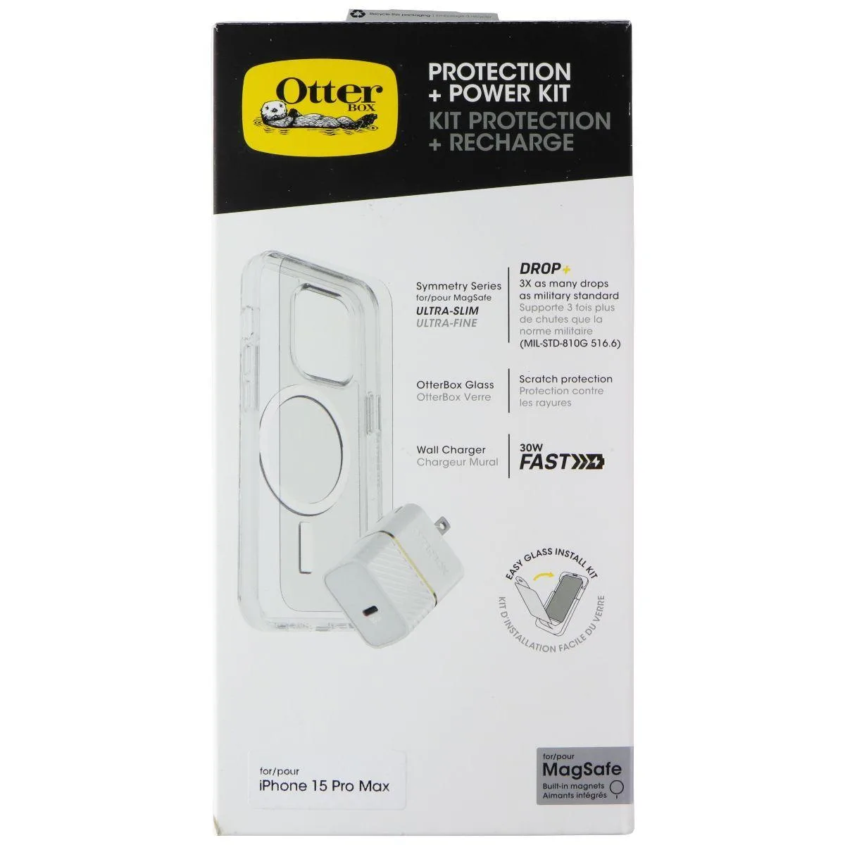 OtterBox OtterBox Symmetry Protection + Power Kit MagSafe iPhone 15 Pro Max — product photo