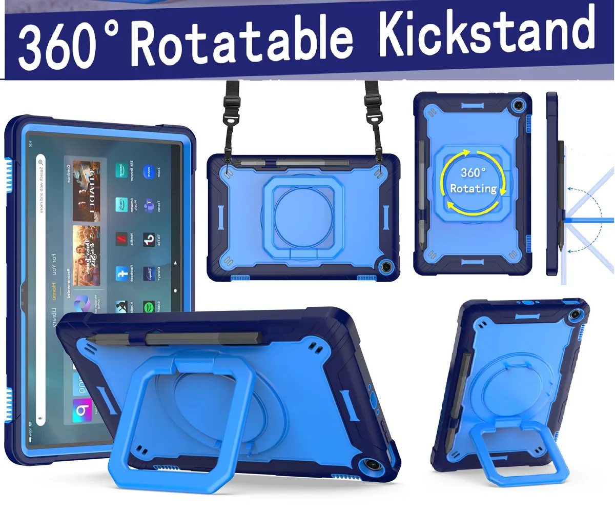 anicestore anicestore 11 inch Laptop Case 13th Gen 2023 360 Rotating Stand Blue/Blue — product photo