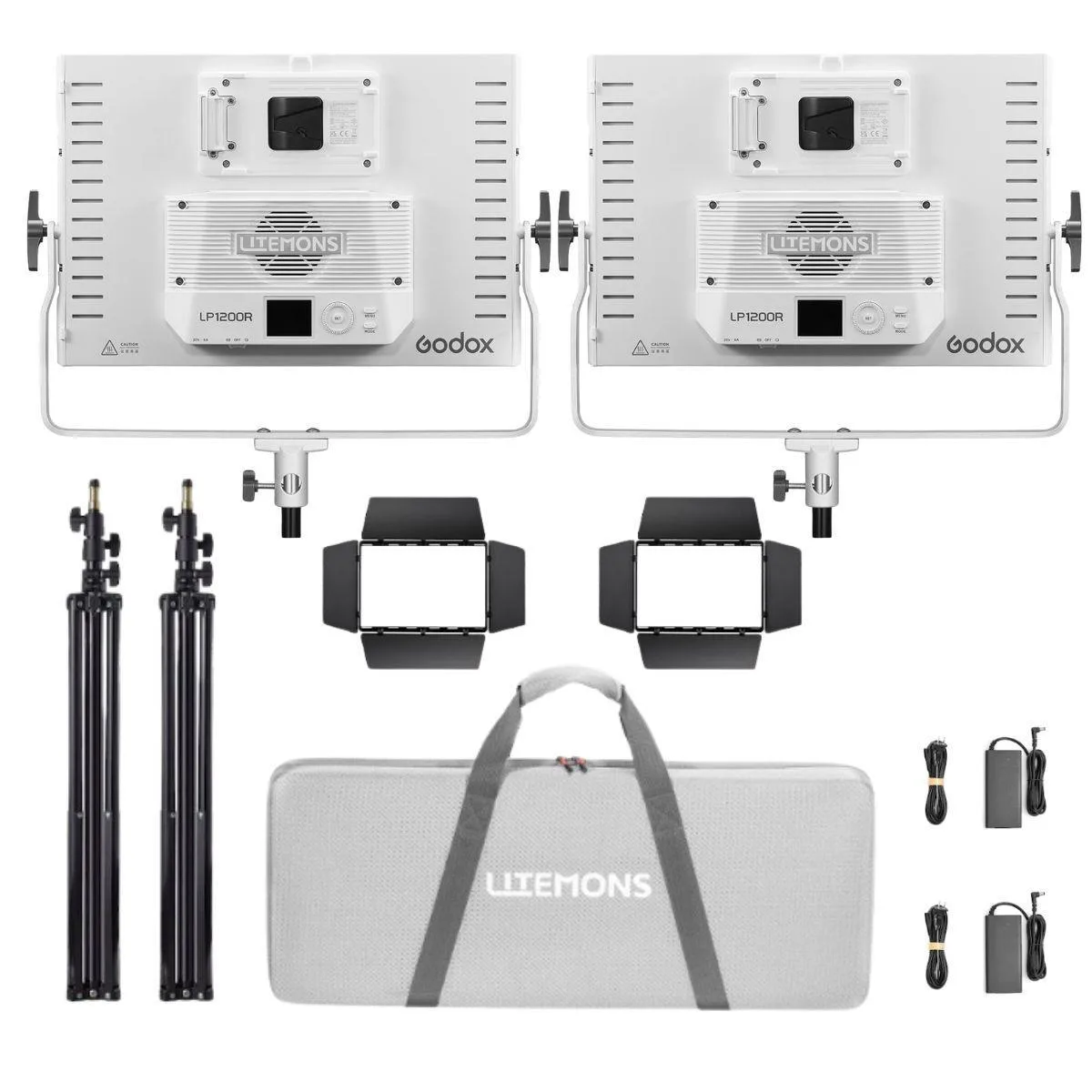 Godox Photo Equipment Co. Ltd Godox Litemons LP1200R 120W RGB LED 2-Light Panel Kit studio — product photo