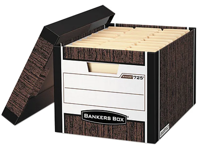 Bankers Box Bankers Box 00725 storage box 10x12x15in 850lb stacking 12 pack — product photo