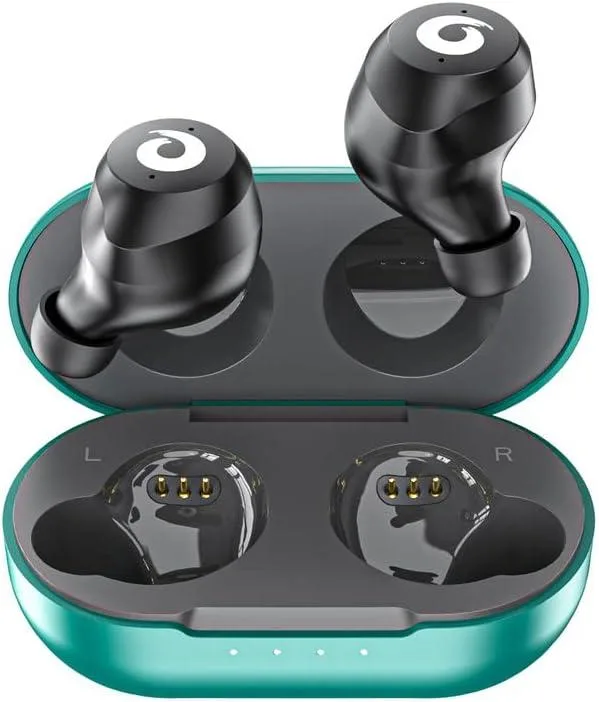MAONO MAONO X9 Wireless Earbuds Bluetooth 5.3 Green-Gray — product photo