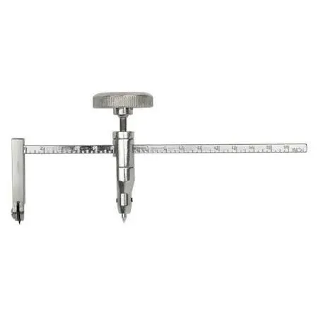 KRAFT TOOL DW241 circle cutter, metal handle, plated steel blade, ribbed top grip