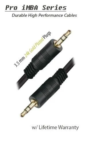 iMBAPrice iMBAPrice Gold Plated 3.5mm Male to Male Stereo Audio Cable 50 Feet — product photo