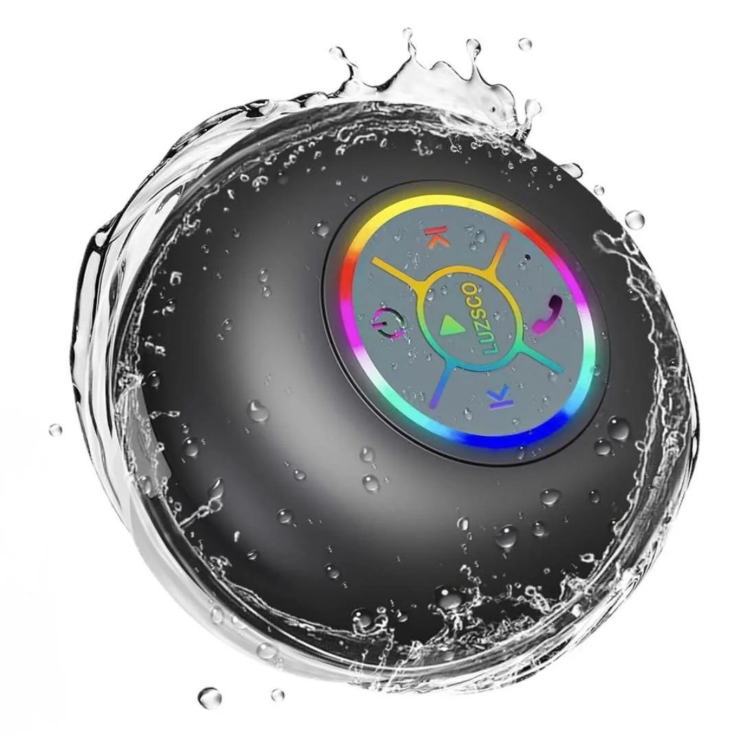  Luzsco speaker002-blk portable speaker, IPX4, suction cup, black — product photo