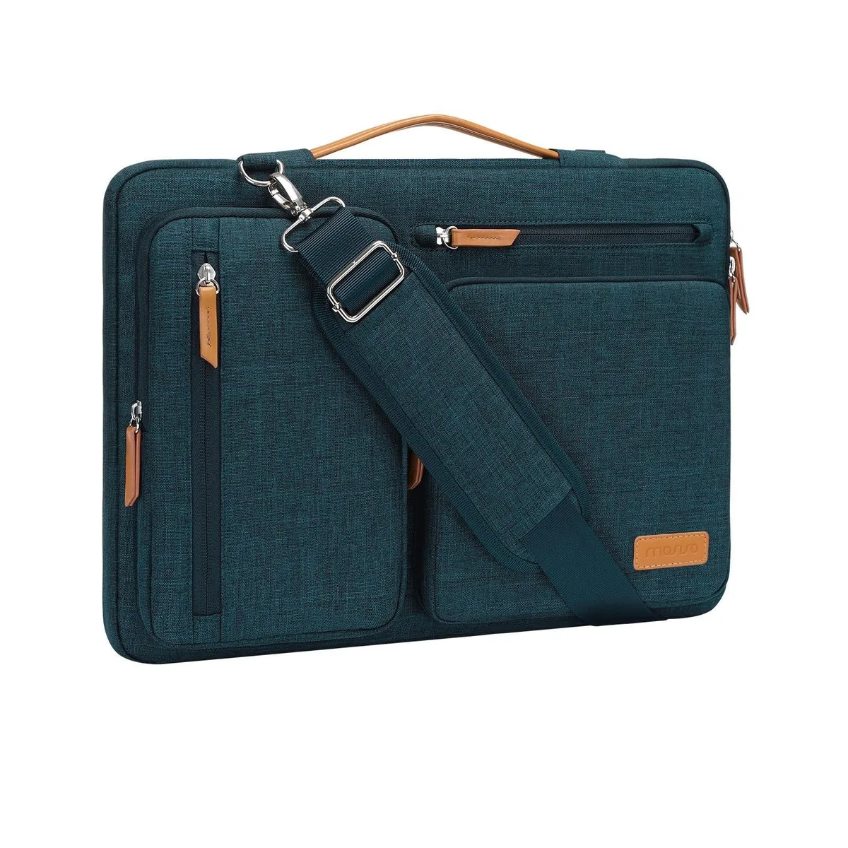 Mosiso Mosiso 360 Protective Laptop Shoulder Bag 17-17.3 inch 2 in 1 accessory Teal Green — product photo