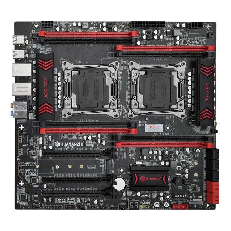 YINGHUA YINGHUA X99 T8D Dual CPU LGA 2011-3 DDR3 NVME E-ATX Server Motherboard — product photo