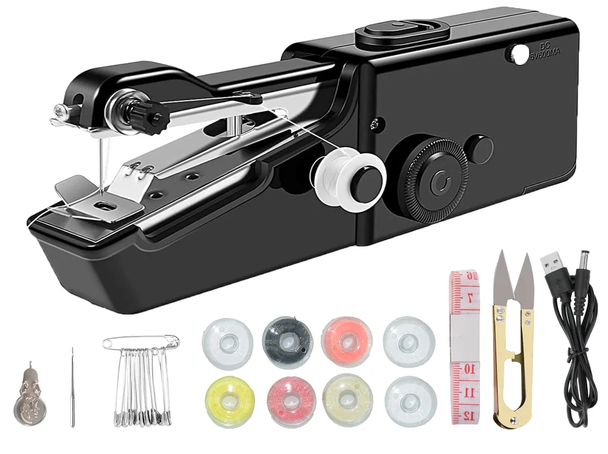  BIDDFA Handheld Sewing Machine Black 8.78 in 0.69 lb — product photo