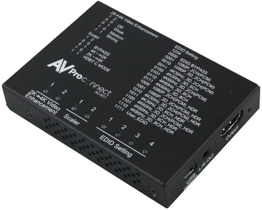 AVPro Edge AVPro Edge AC-SC1-AUHD 18 Gbps HDMI 2.0 Scaler &amp; EDID Fixer — product photo