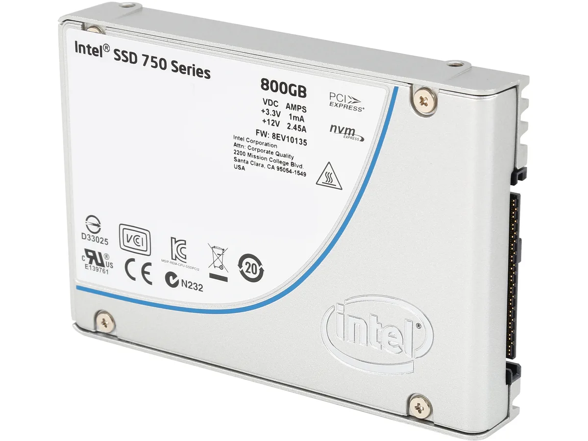Intel Intel 750 Series 2.5" 800GB PCIe 3.0 x4 Internal SSD SSDPE2MW800G4X1 — 제품 사진