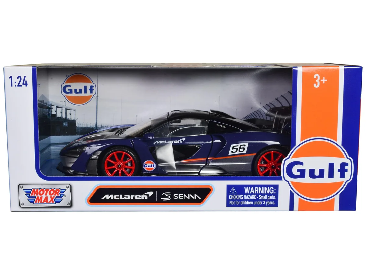 MOTORMAX MOTORMAX McLaren Senna #56 Gulf Oil 1/24 Diecast — product photo