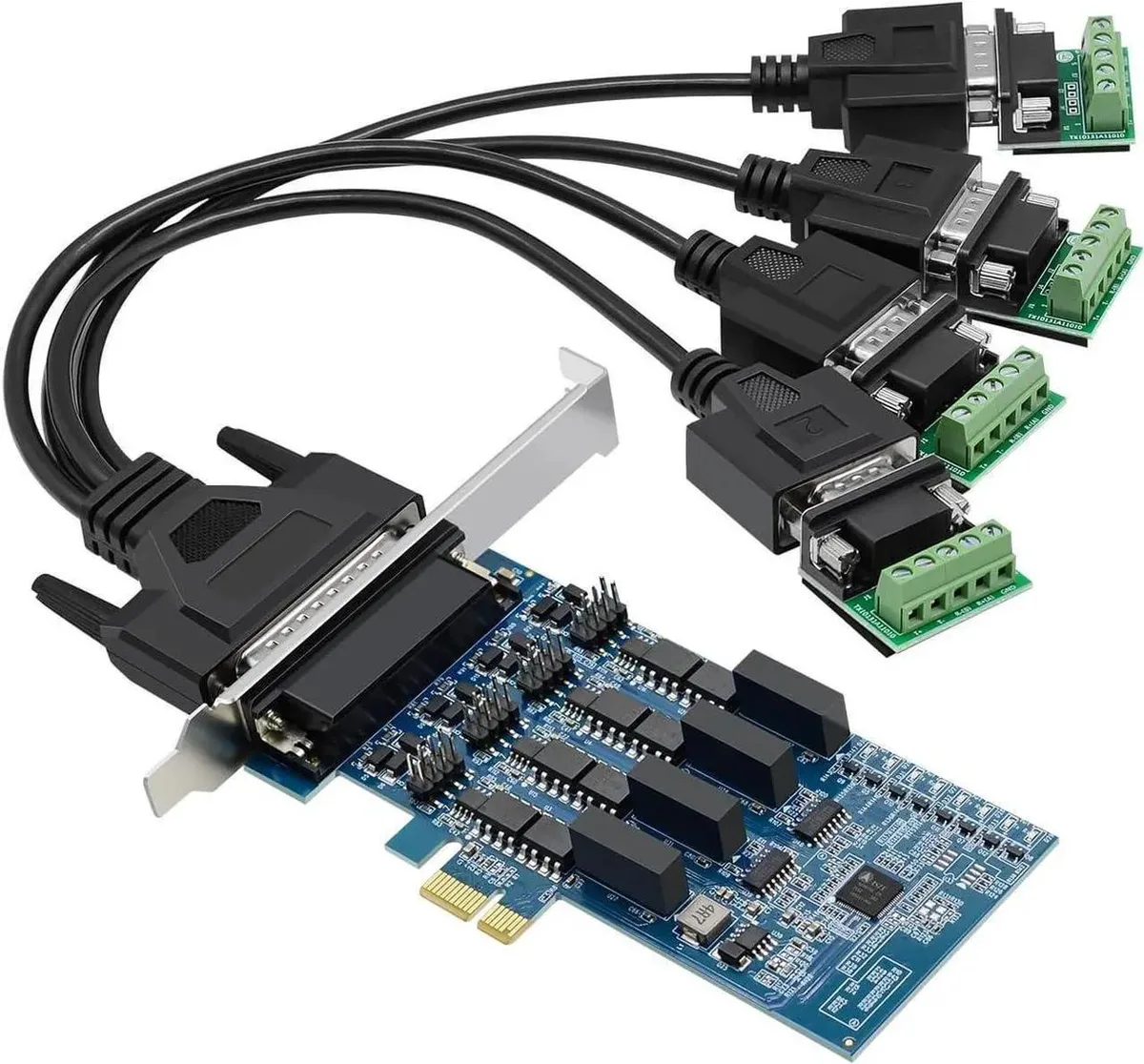 SMUGDESK SMUGDESK 4-Port RS485/RS422 PCIe Serial Adapter Card — product photo