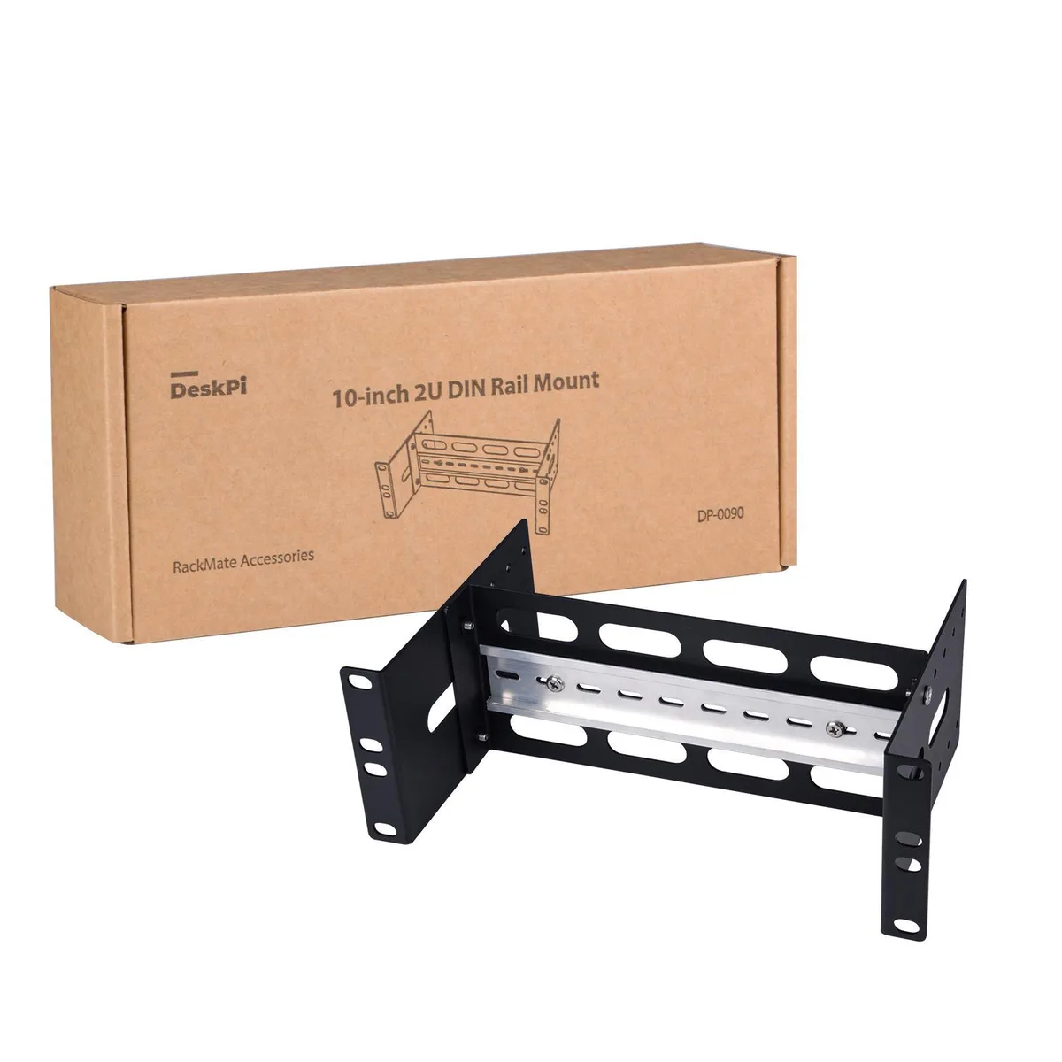 52Pi 52Pi 2U Adjustable DIN Rail Mount 10 inch 35mm case accessory — product photo