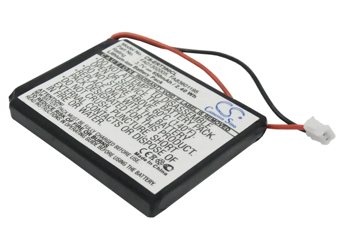 Rectangular Cameron Sino replacement battery with label showing model 660177