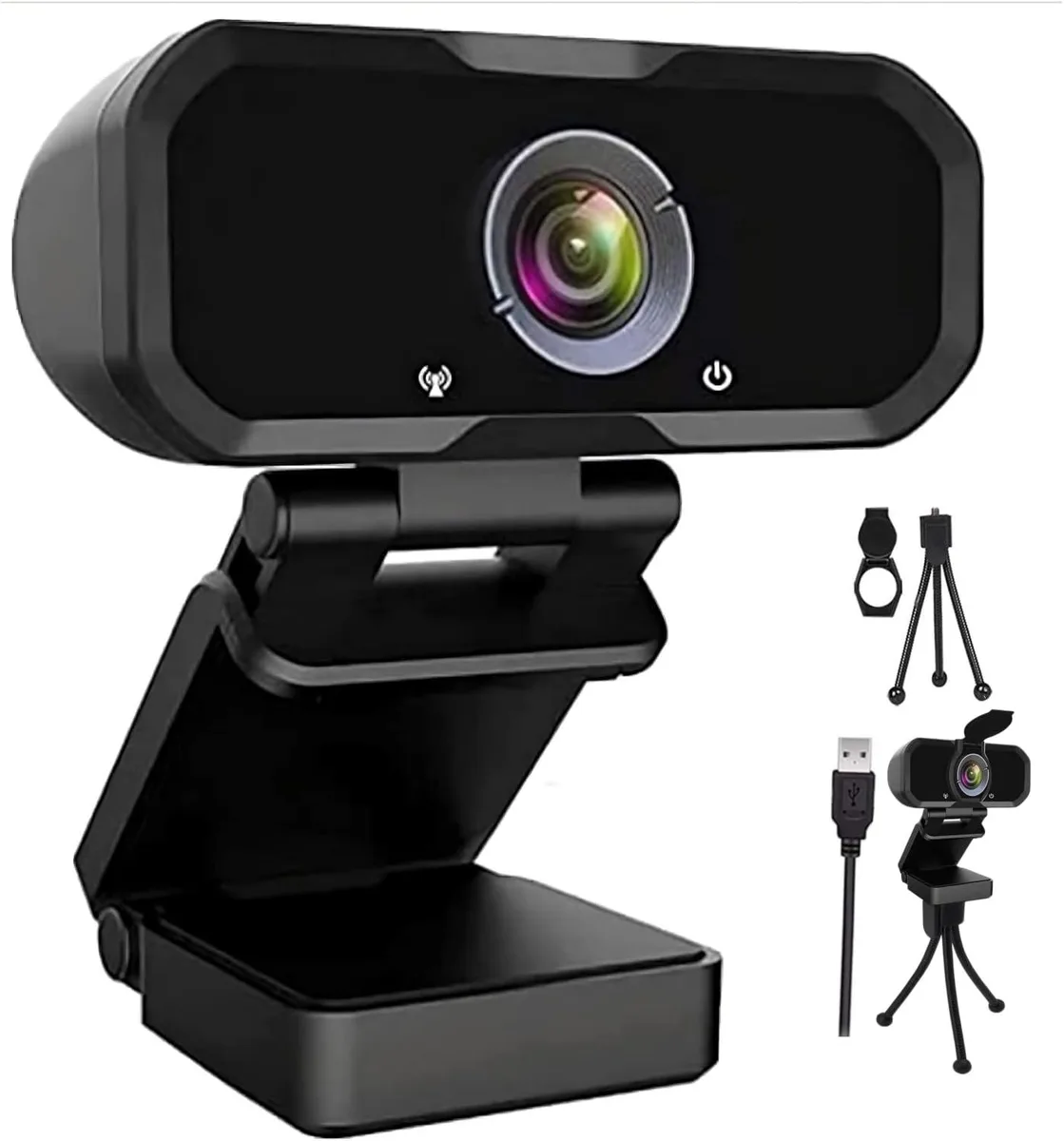  Svcouok Webcam 1080p HD Computer Camera Microphone Laptop USB PC Webcam Video Capturing Device — product photo