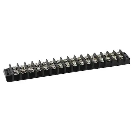 Value Brand Value Brand 16-Pole 2-Row Terminal Strip 15 A 300 V 14 AWG Screw — product photo