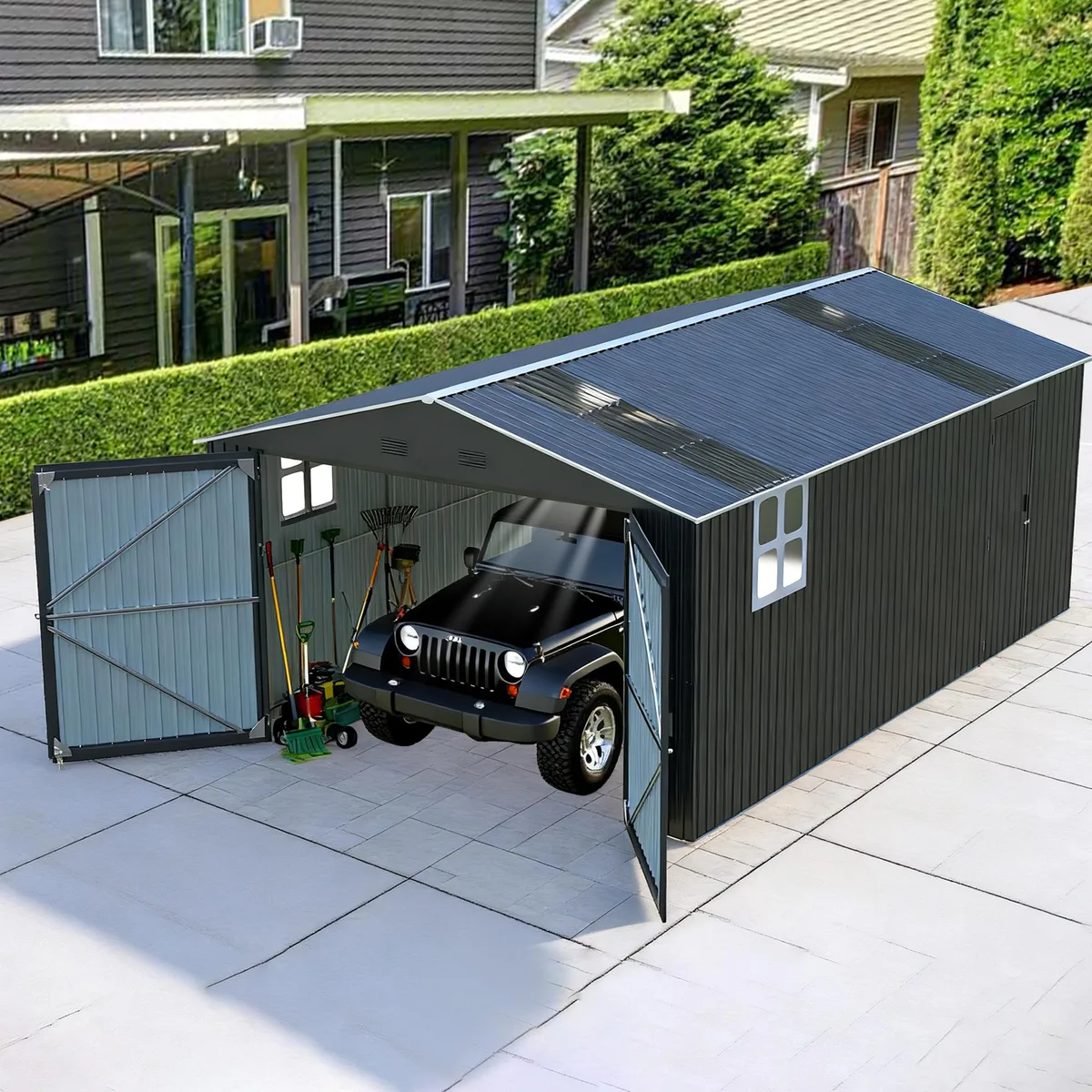 tuphen tuphen 13x20FT Trellis 250 sq ft Dark Gray — product photo