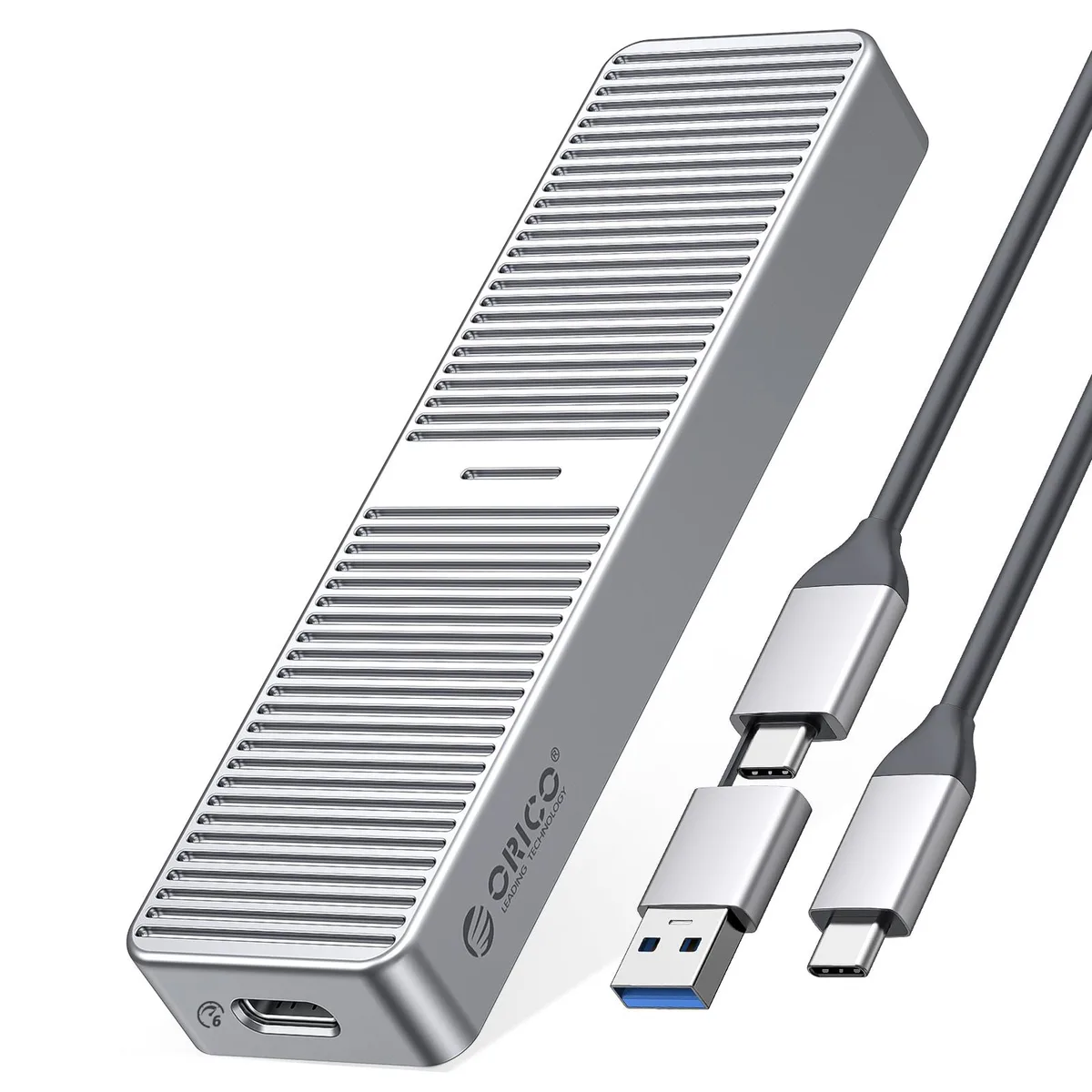 Orico Orico M.2 SATA SSD enclosure USB 3.2 Gen2 Silver 2280 — product photo