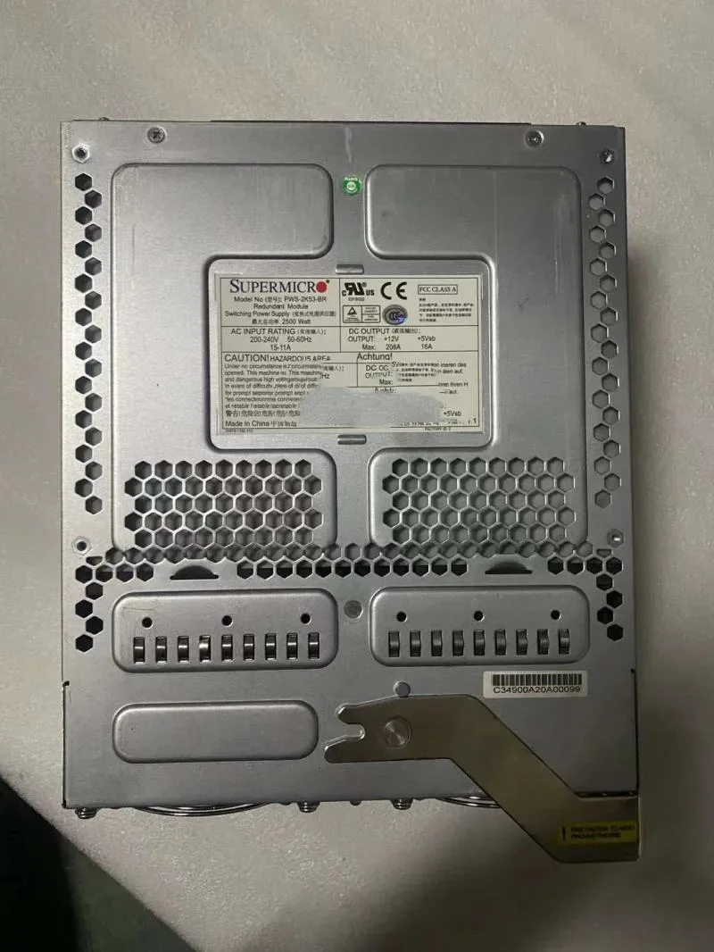 Supersuperuncle Supersuperuncle 2500W Hot Plug Server Power Supply PWS-2K53-BR 720E-R75 — product photo