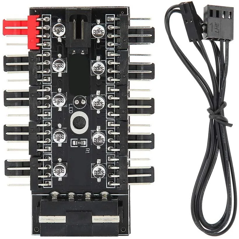 CAFELE CAFELE PC Chassis Fan Hub 4D SATA 12V — product photo