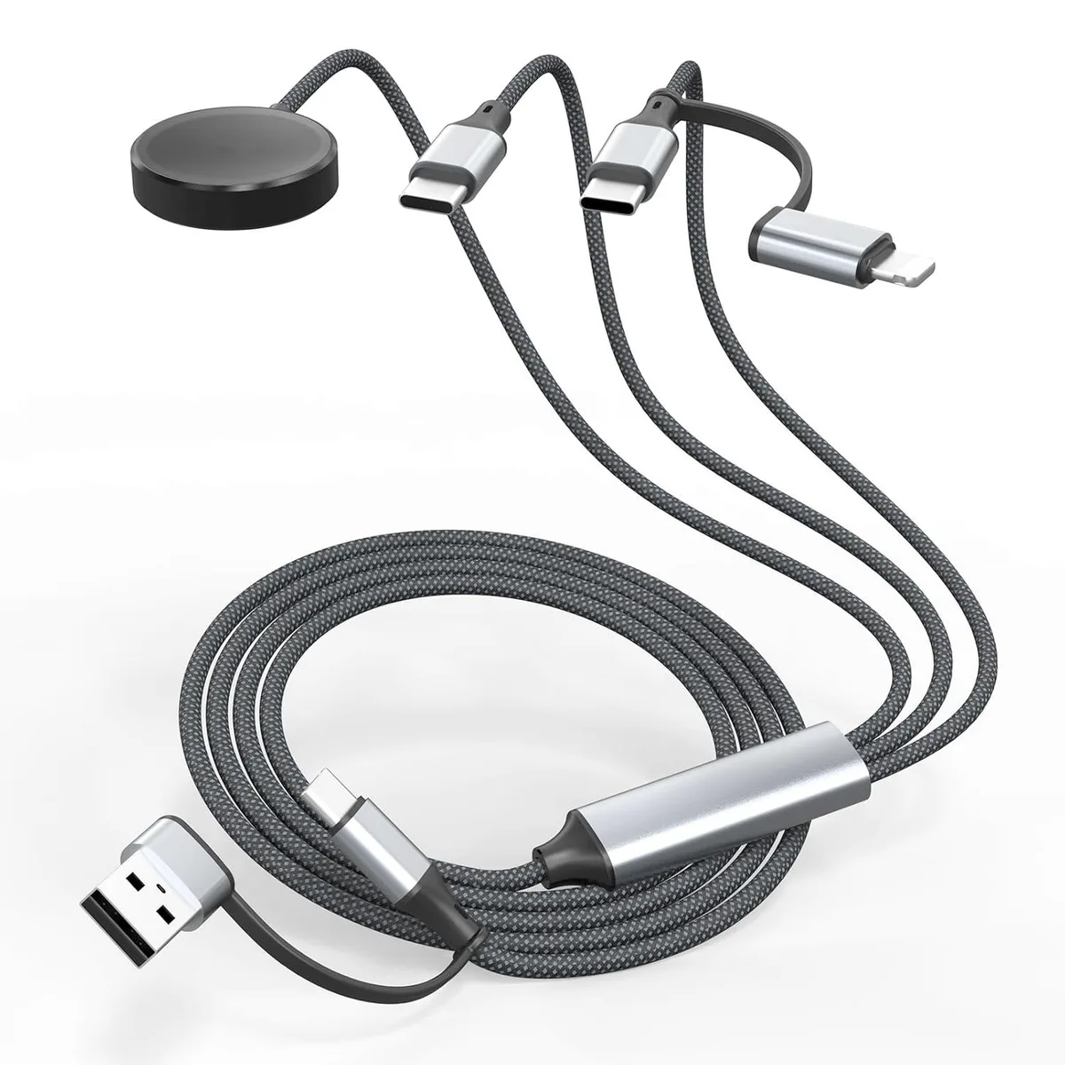 Miimall Miimall 4-in-1 Multi Charging Cable 100W USB-C Lightning Watch Micro-USB — product photo