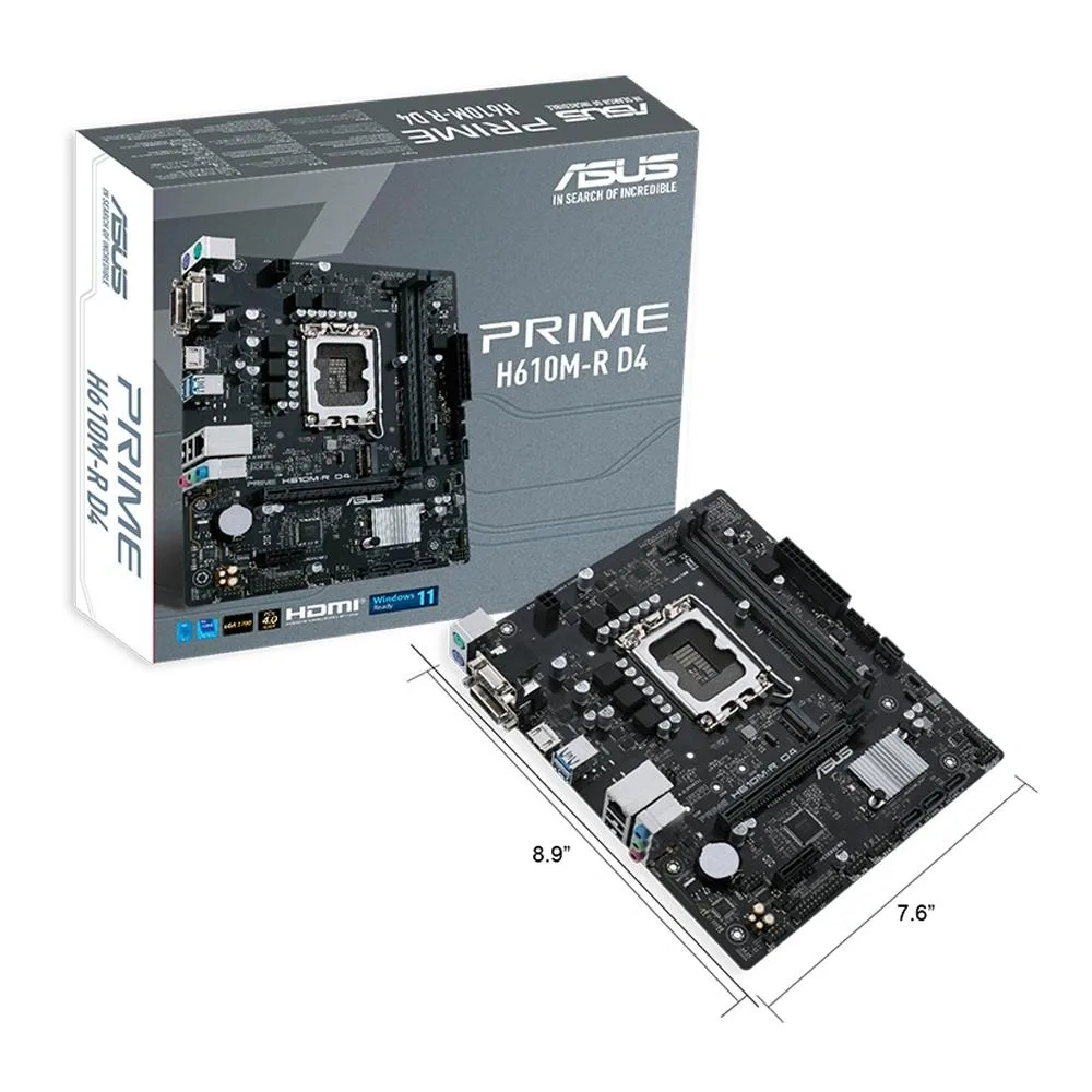 ASUS ASUS PRIME H610M-R D4 Intel motherboard — product photo