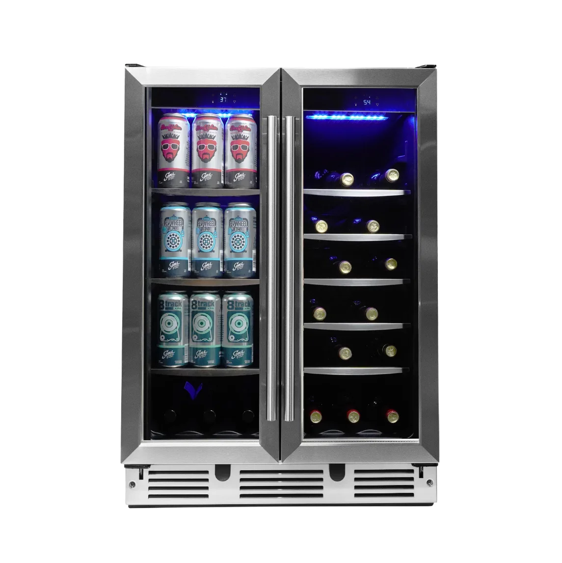 Danby Danby DBC051D1BSS 5.1 cu. ft. 24" Under Counter French Door Beverage Center Stainless Steel — product photo