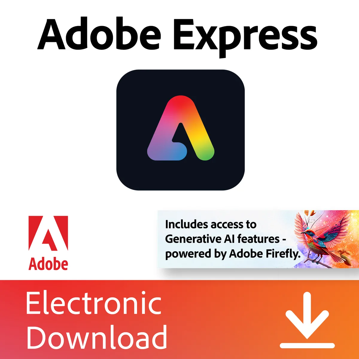 Adobe Adobe Express Premium 65324512 12 Month Subscription Design — product photo