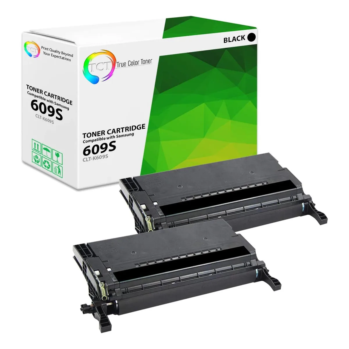 True Color Toner True Color Toner CLT-K609S Black Toner Cartridge 2 Pack 7000 Pages — product photo