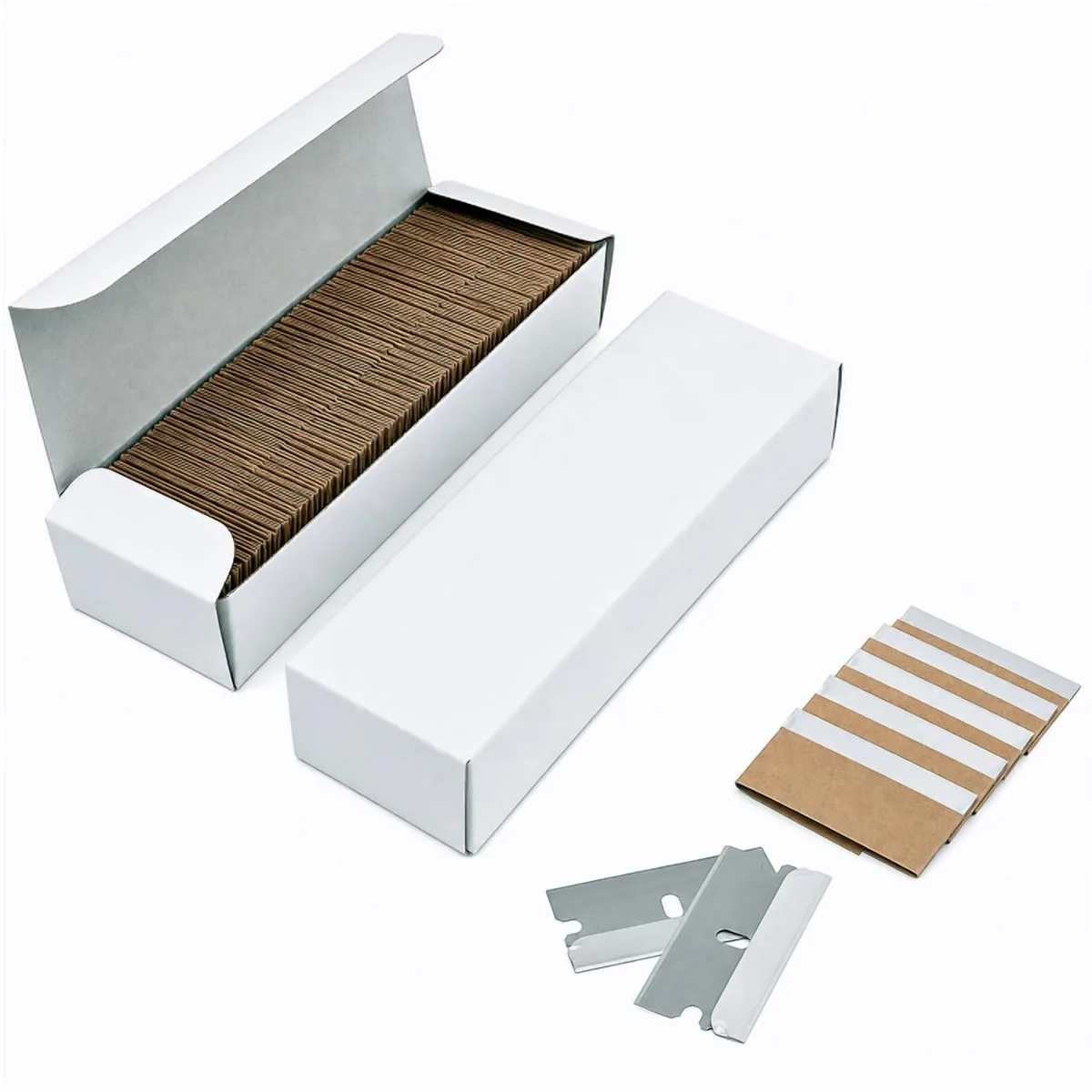 The Perfect Part The Perfect Part Single Edge Razor Blades 100 PCS High Carbon Steel 1.5 x .8 HRC58~64 — product photo