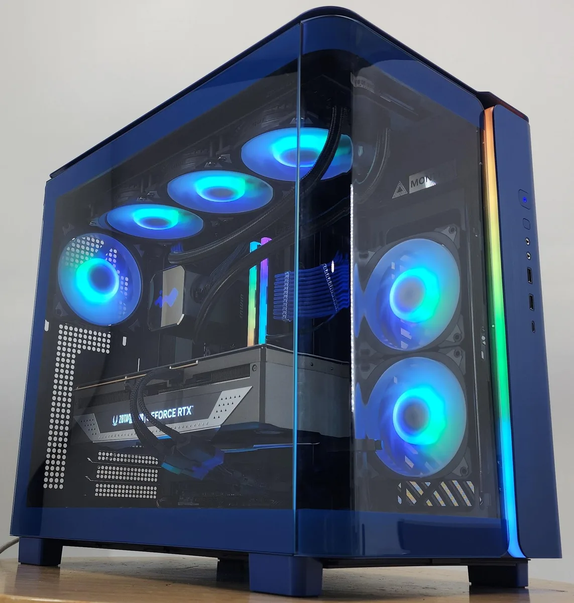 Custom Custom Ryzen 7 9700X 32GB DDR5 2TB NVME RTX 4070 Ti SUPER Gaming PC — product photo