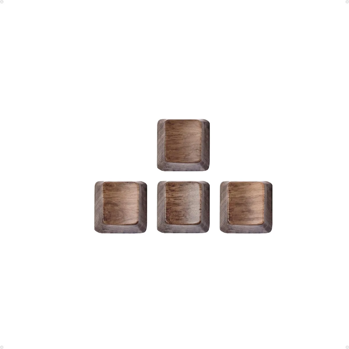 Loha Custom Loha Custom Black Walnut Wood Keycaps WASD 4-Key OEM Profile MX-Style — product photo