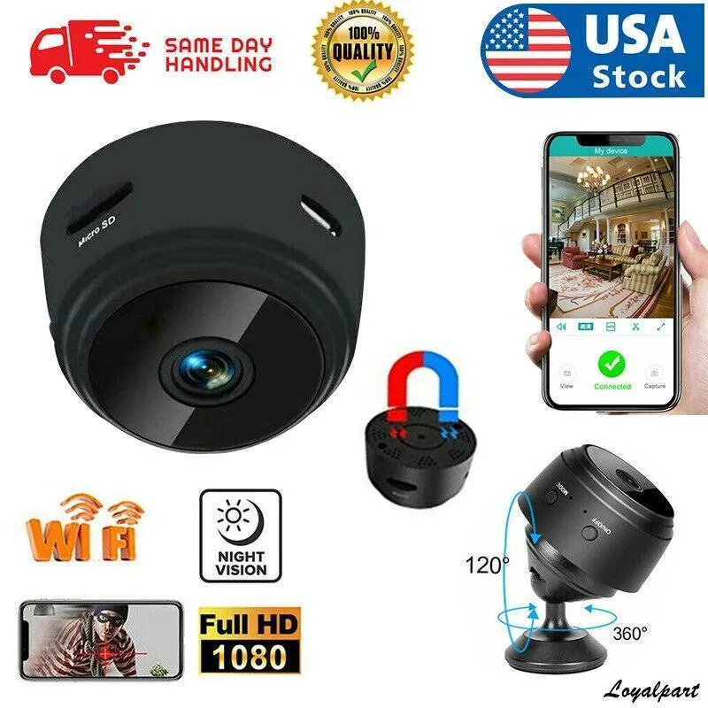 RAYBESTOS UNBRANDED RAYBESTOS UNBRANDED Mini Hidden Spy Camera 1080p Magnetic Night Vision — product photo