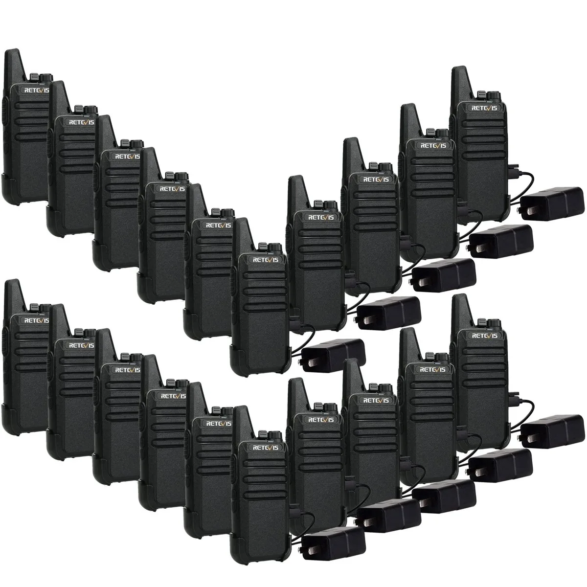 KEHIPI KEHIPI RT22 Two-Way Radio 20 Pack Black — product photo