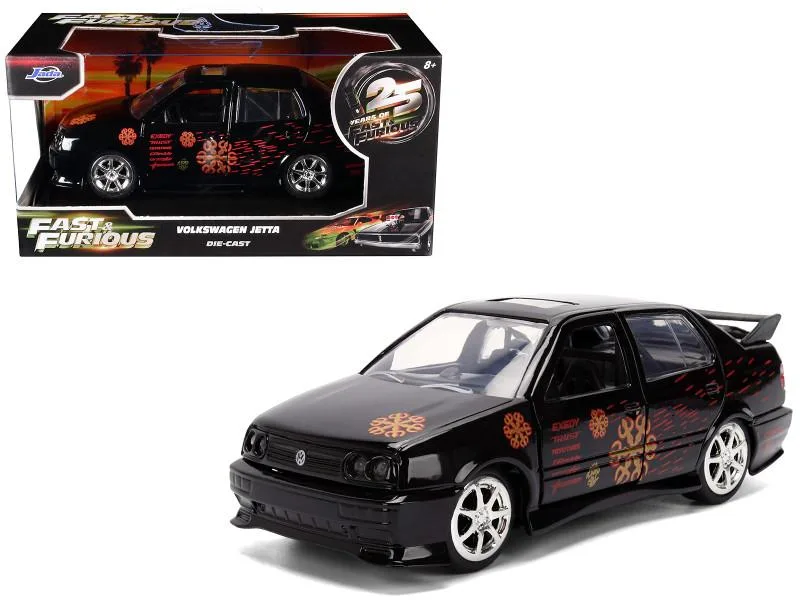 Jada Jada Volkswagen Jetta Black Fast &amp; Furious Remix 25th Anniversary 1/32 Diecast — product photo