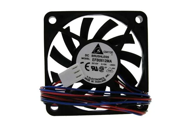 DELTA DELTA EFB0612MA 60mm 12V 3600 RPM Ball Bearing 3-Pin Fan — product photo