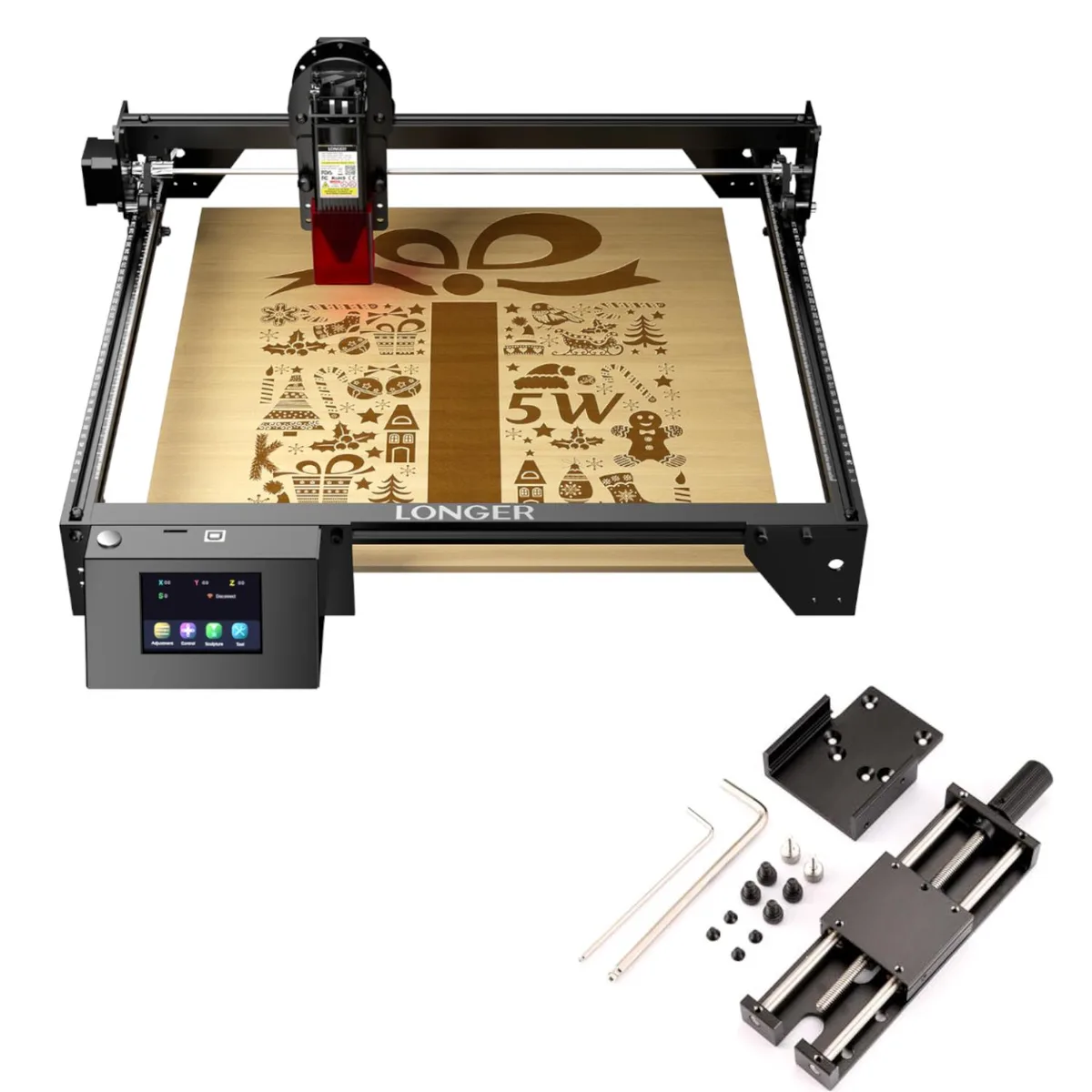 LONGER LONGER RAY5 5W Laser Engraver with Lifting Bracket Kit — product photo