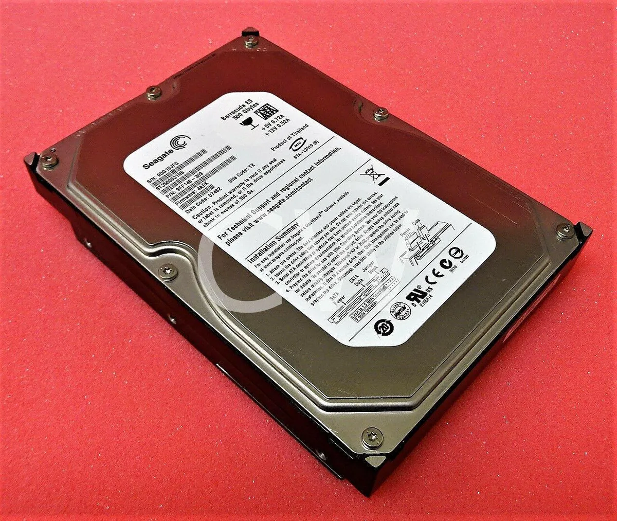 Seagate Seagate Barracuda ES ST3500631NS 500GB 7200RPM 16MB 3.5" SATA internal hard drive — product photo