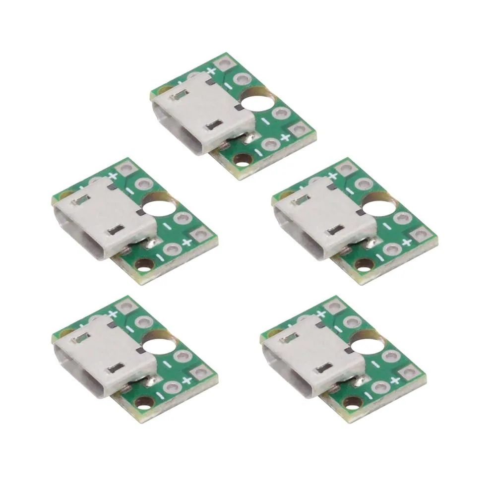 LORDWORLD LORDWORLD USB 2.0 Micro-B Female Socket 5pcs 480Mbps — product photo