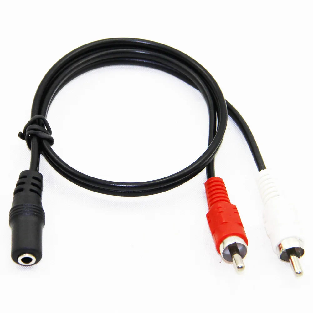 TeKit TeKit 3.5mm Female to 2RCA Male Cable 30cm — product photo