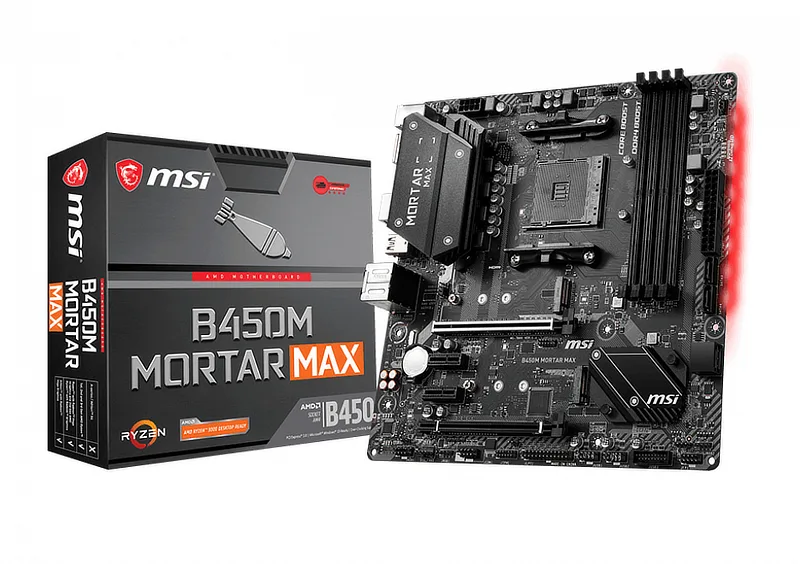 MSI MSI B450M Mortar Max AMD motherboard — product photo